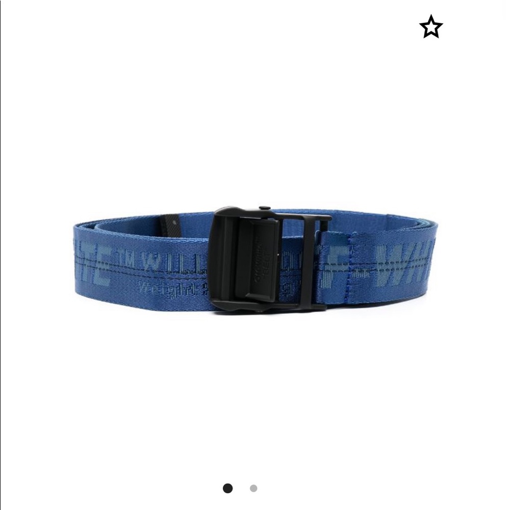 OFF WHITE Blue industrial belt OS NWOT